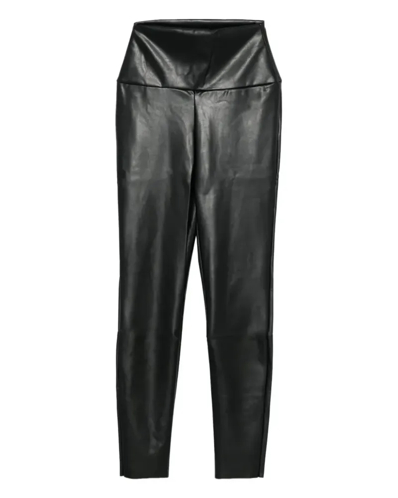 Norma Kamali Leggings aus Faux-Leder - Schwarz Schwarz