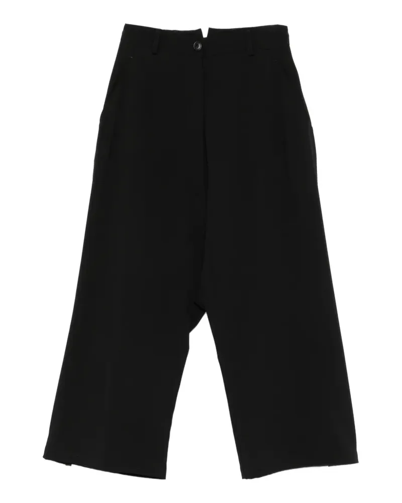 Studiorundholz low-crotch trousers - Schwarz Schwarz