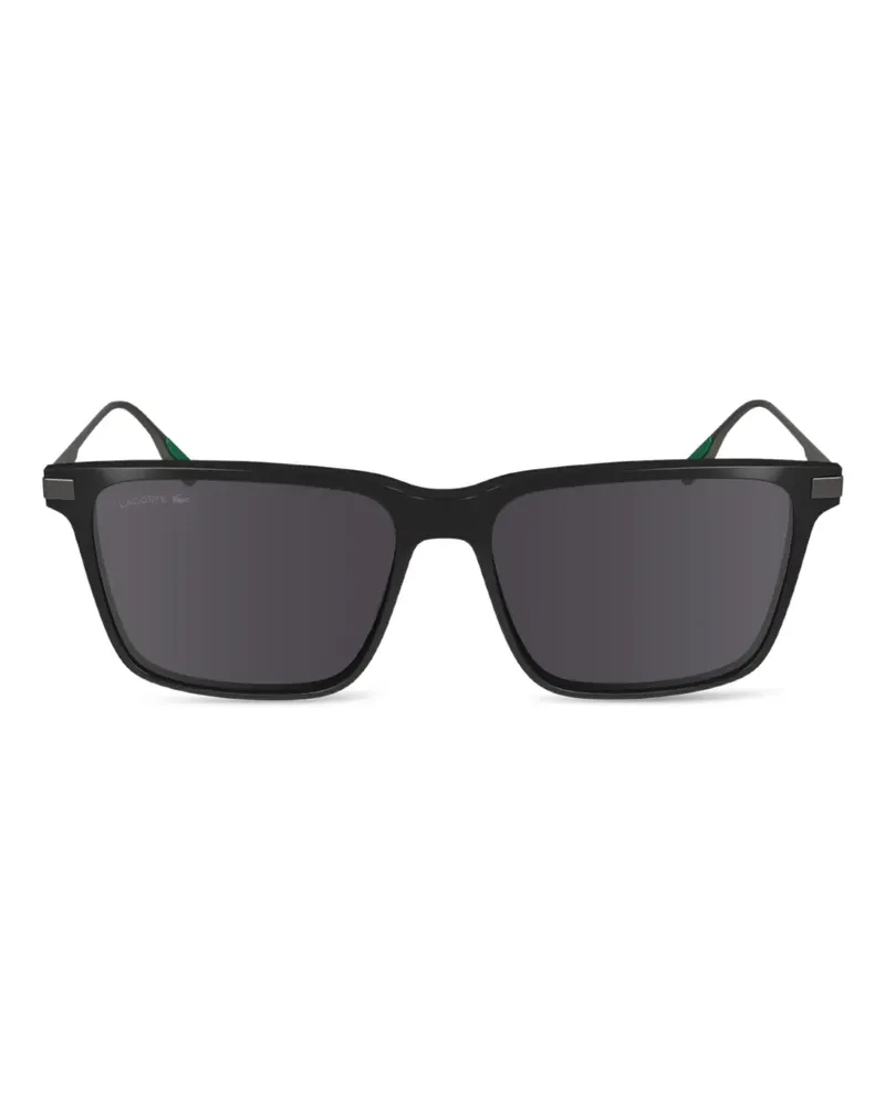 Lacoste Sonnenbrille mit eckigem Gestell - Schwarz Schwarz