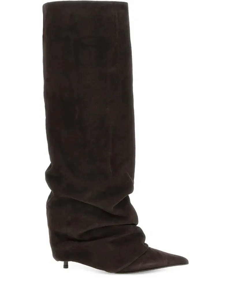Le Silla Stiefeletten mit spitzer Kappe 80mm - Braun Braun