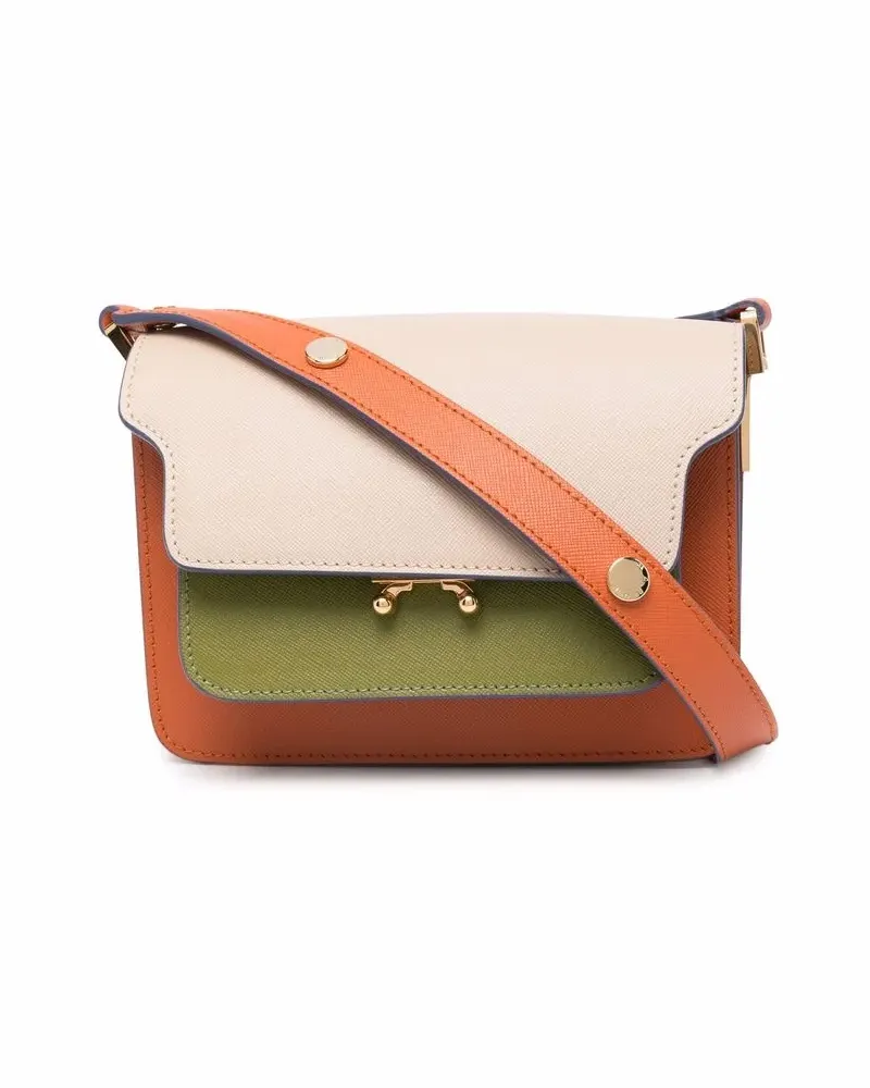 Marni Trunk Schultertasche - Orange Orange