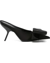 Ferragamo Spitze Mules 90mm Schwarz