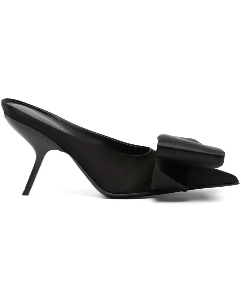 Ferragamo Spitze Mules 90mm - Schwarz Schwarz