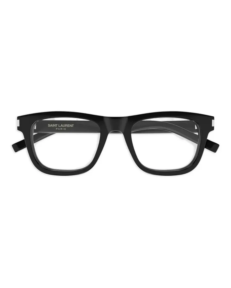 Saint Laurent Brille mit eckigem Gestell - Schwarz Schwarz