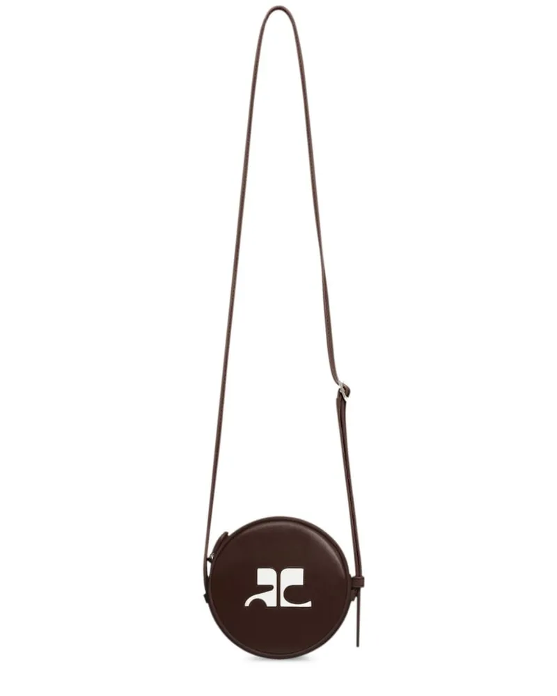 Courrèges Kleine Reedition Circle Tasche - Braun Braun