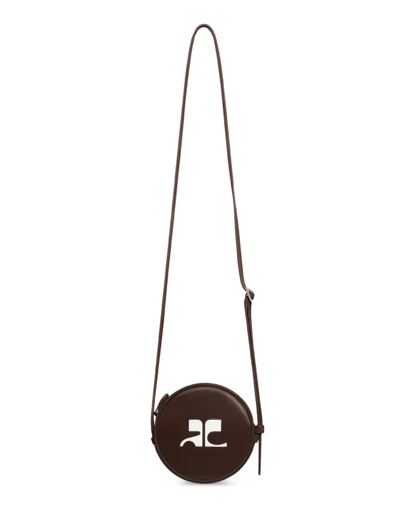 Courrèges Kleine Reedition Circle Tasche - Braun Braun