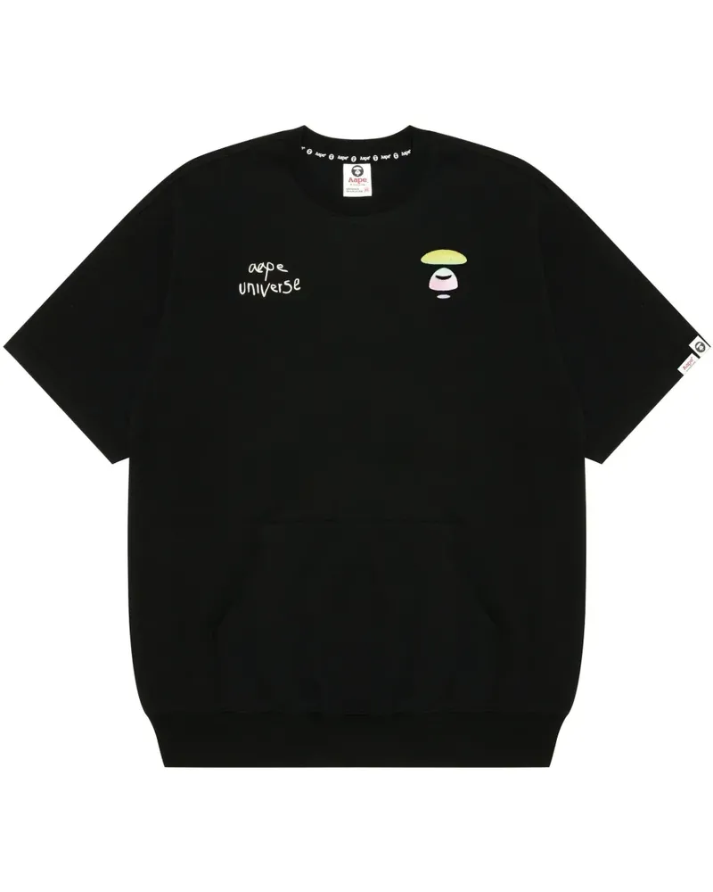BAPE T-Shirt mit Logo-Print - Schwarz Schwarz