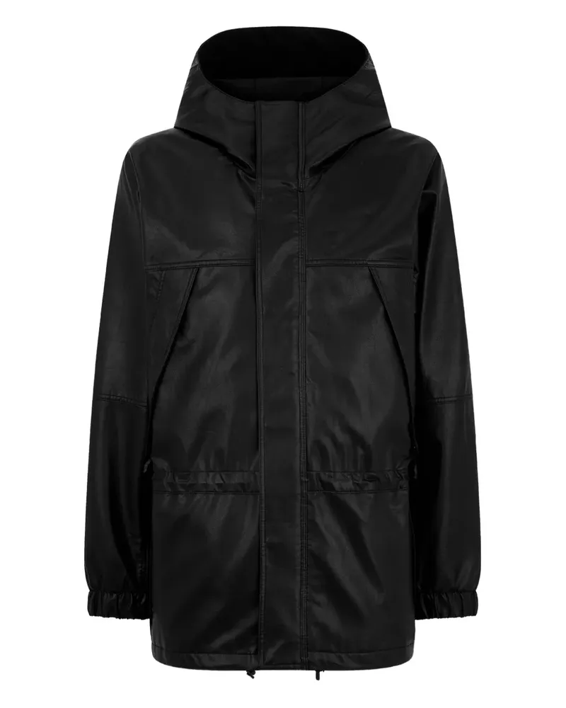 STUDIO TOMBOY hooded drawstring parka - Schwarz Schwarz