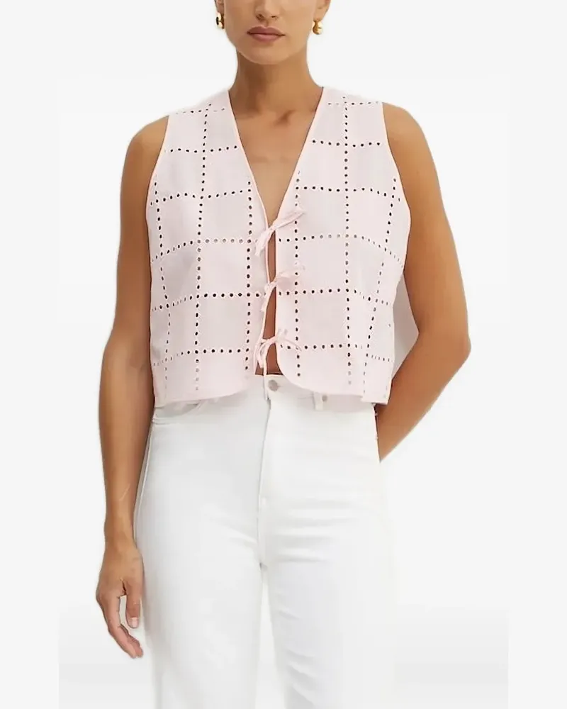 IVY & OAK Oberteil mit Lochmuster - Rosa Rosa