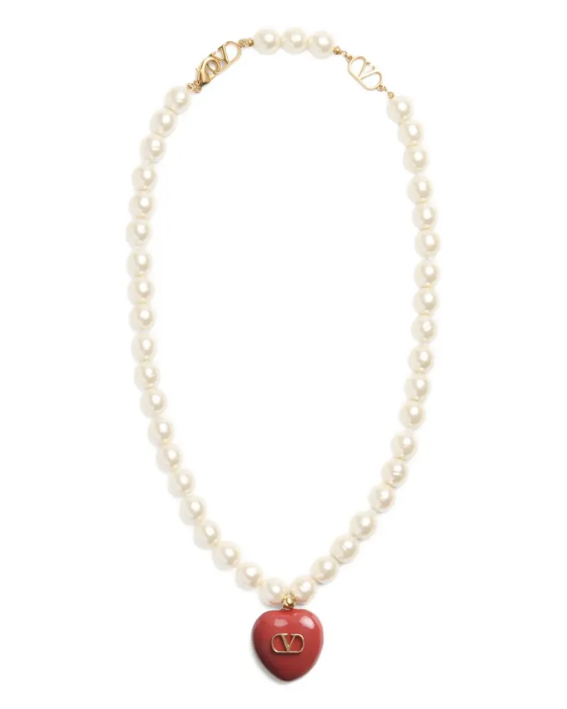 Valentino Garavani Coeur Royal Halskette - Weiß Weiß