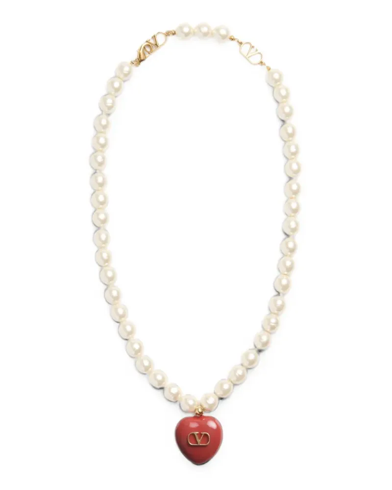 Valentino Garavani Coeur Royal Halskette - Weiß Weiß