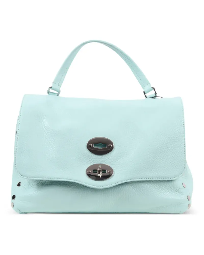 Zanellato Postina® Tote Bag mit Nietenverzierung - Blau Blau