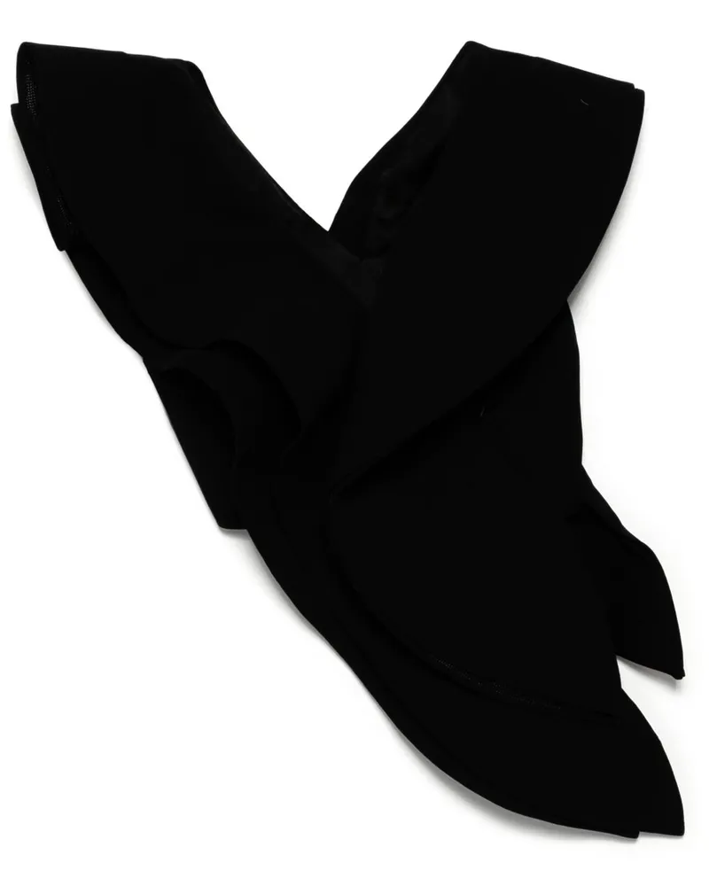 Maticevski Hybrid Wave Bluse - Schwarz Schwarz