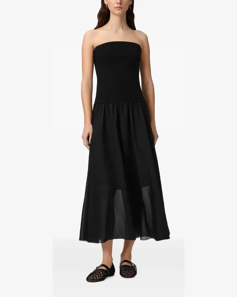 AllSaints Tegan midi dress - Schwarz Schwarz