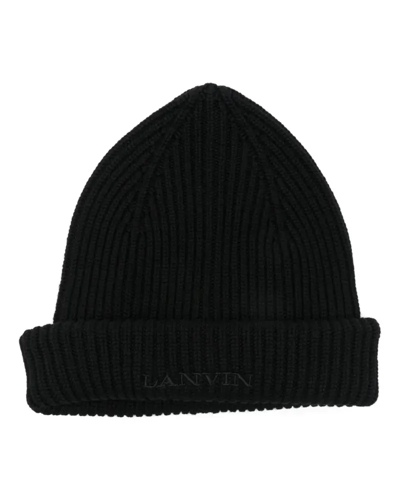 Lanvin wool beanie - Schwarz Schwarz