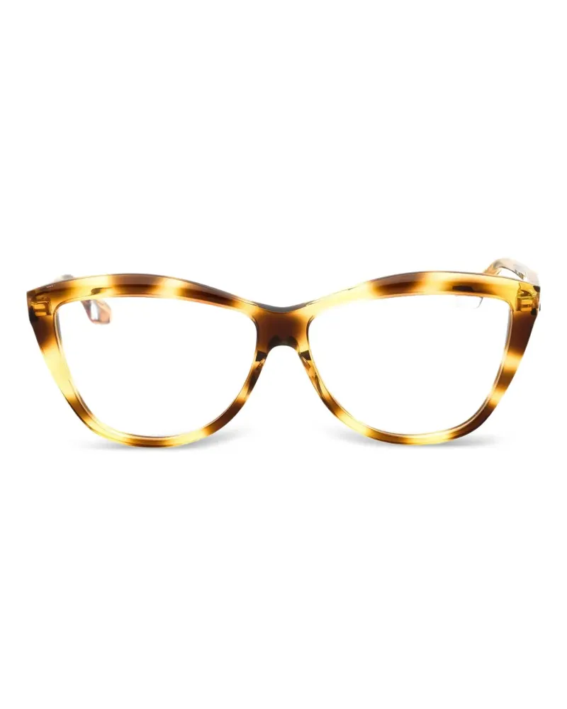Victoria Beckham Cat-Eye-Brille in Schildpattoptik - Braun Braun