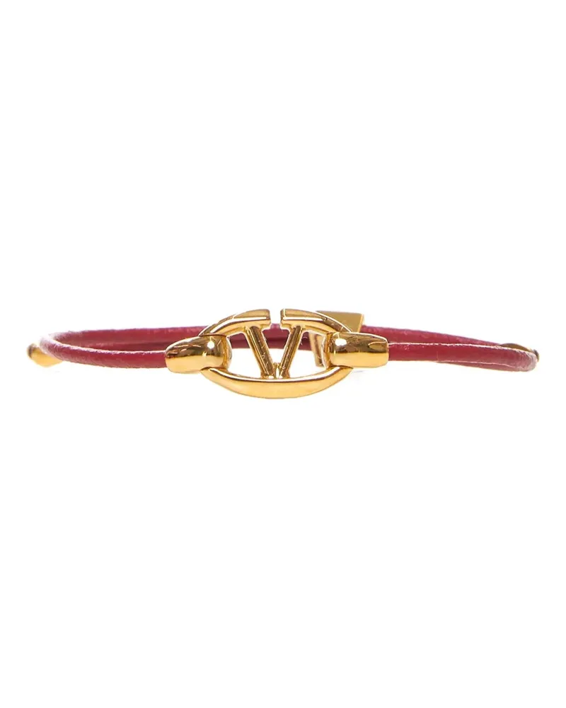 Valentino Garavani VLogo Lederarmband - Gold Gold