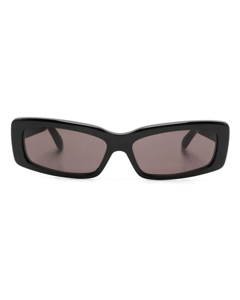 Balenciaga Sonnenbrille mit eckigem Oversized-Gestell - Schwarz Schwarz