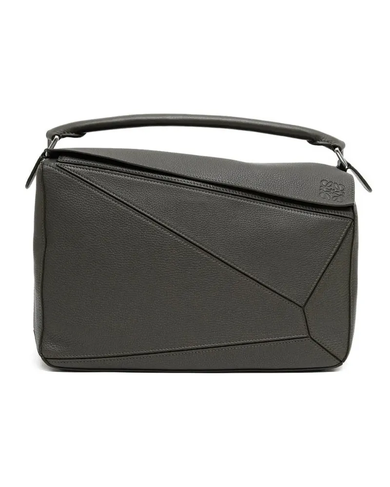 Loewe Große Puzzle Schultertasche - Grau Grau
