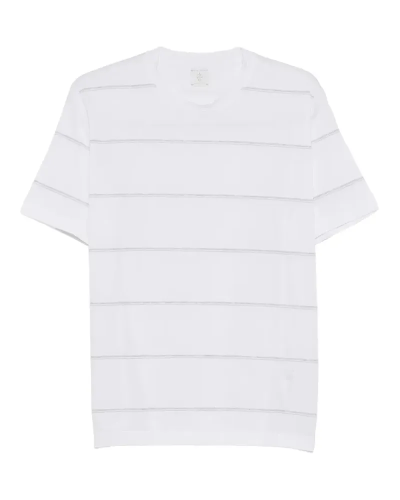 Eleventy horizontal-stripe T-shirt - Weiß Weiß