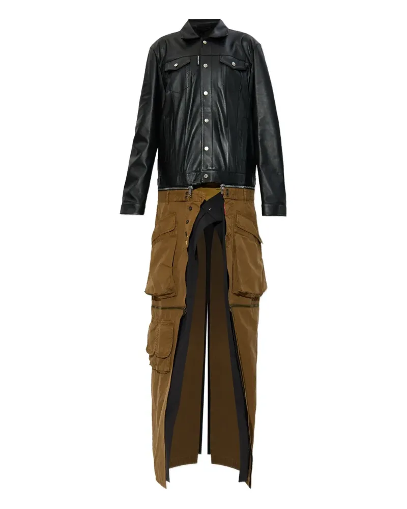 Dsquared2 x Better Mantel mit Knöpfen - Schwarz Schwarz