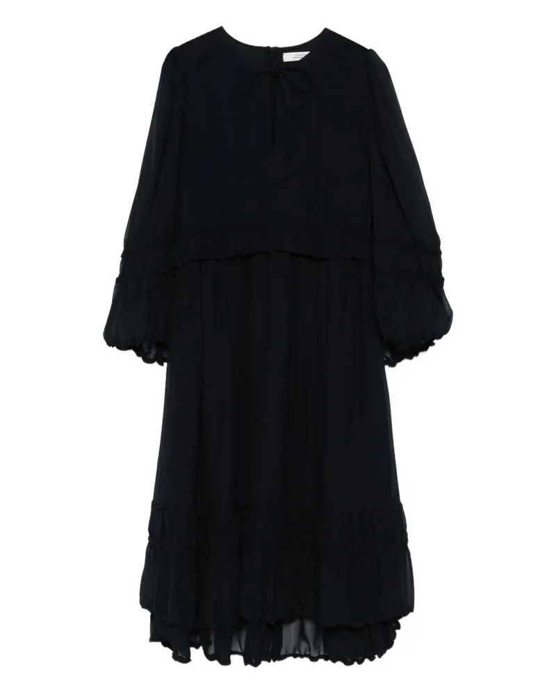 Dorothee Schumacher Seidenkleid mit langen Ärmeln - Blau Blau