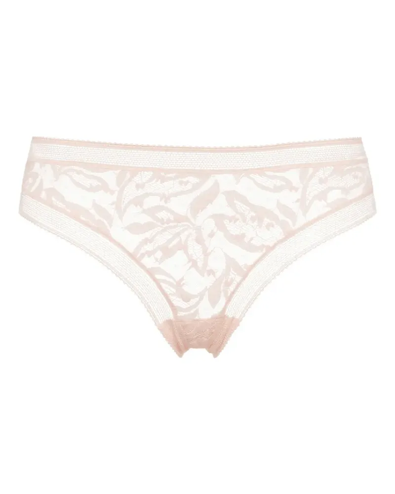 Eres Pistil Tanga mit Spitzenstickerei - Nude Nude