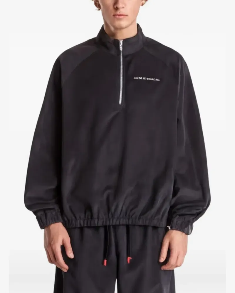 Jordan Flight corduroy half-zip sweater - Schwarz Schwarz