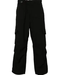 Y-3 Cargohose mit Logo-Print Schwarz