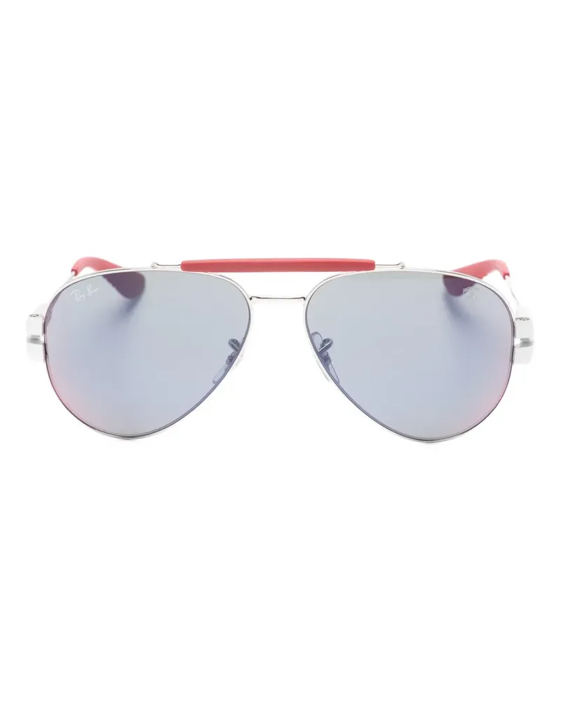 Ray Ban x Scuderia Ferrari Sonnenbrille - Silber Silber