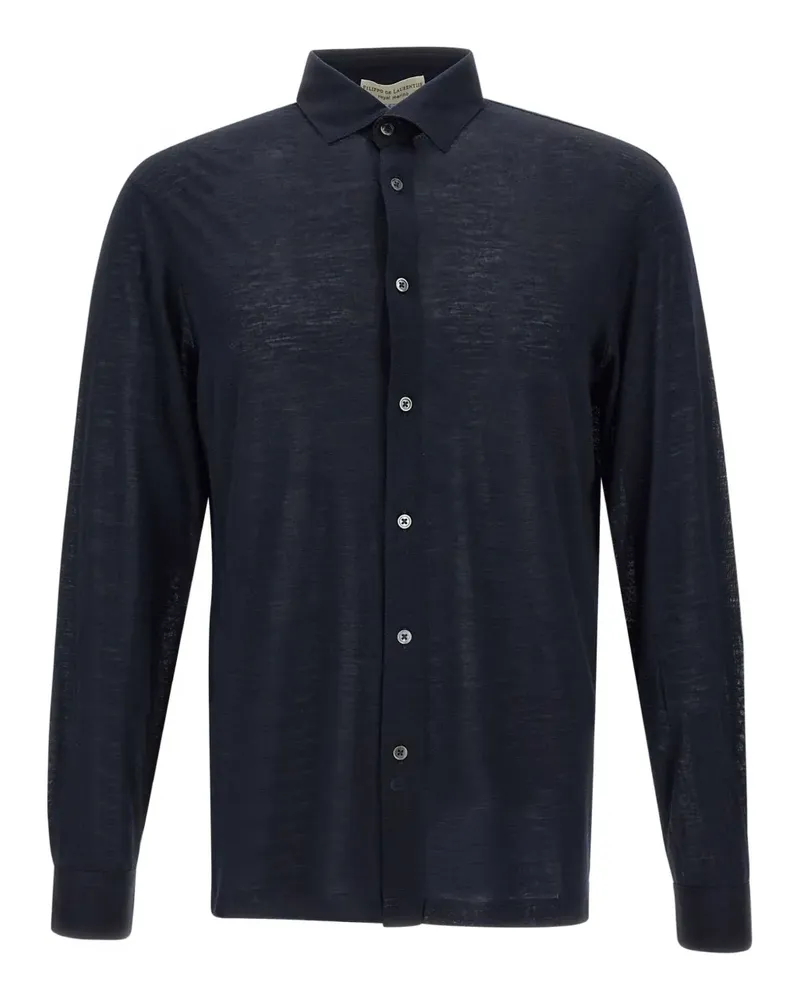 Filippo de Laurentiis button long-sleeve shirt - Blau Blau
