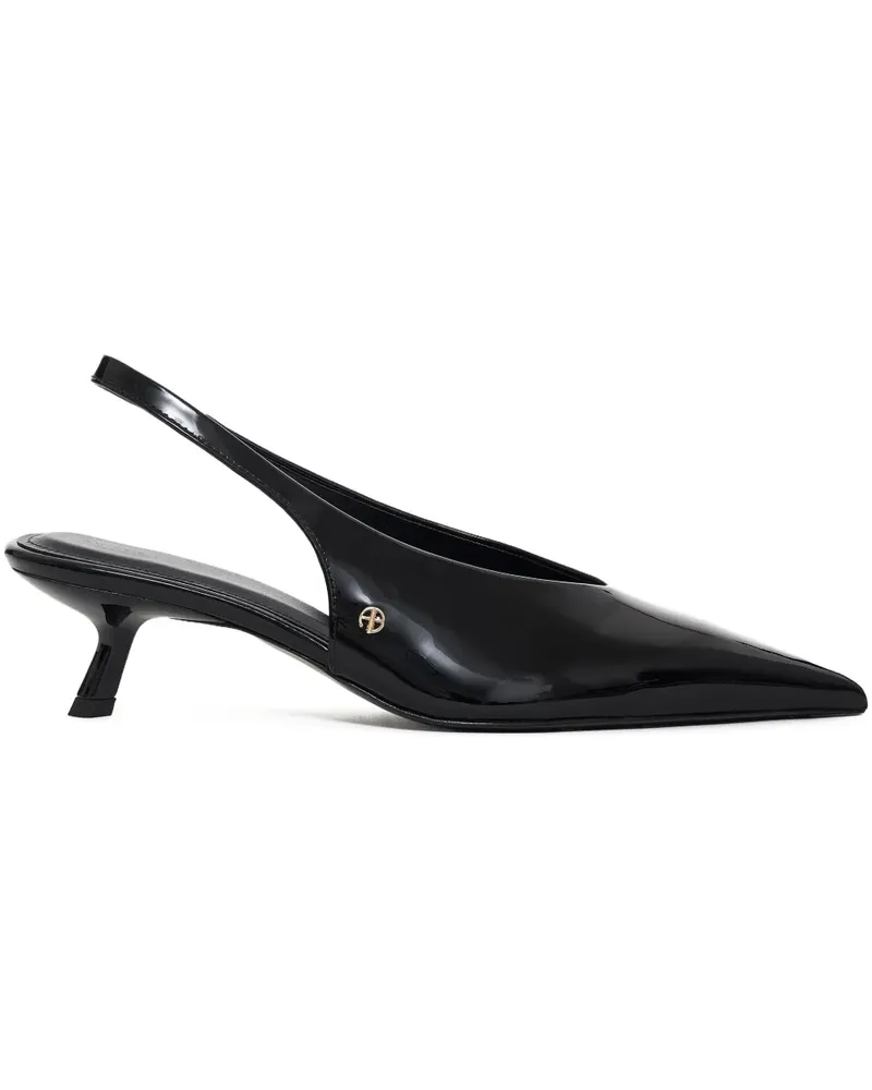 Anine Bing 50mm Hilda slingback pointed-toe pumps - Schwarz Schwarz