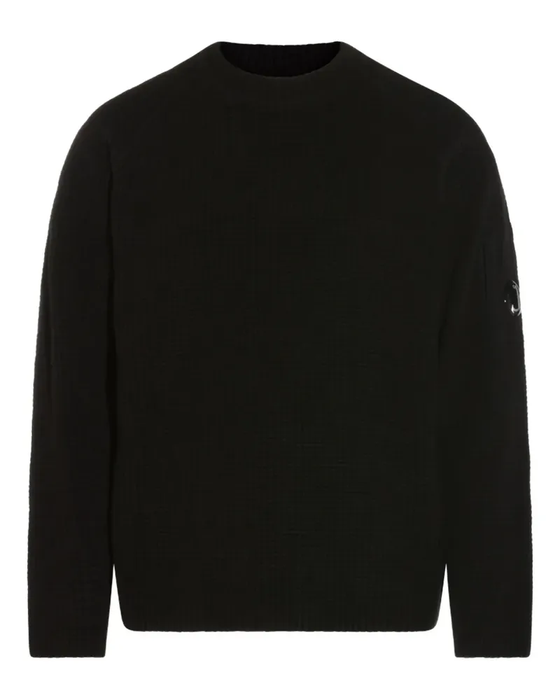 C.P. Company Pullover mit Lens-Detail - Schwarz Schwarz