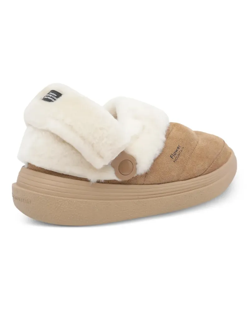 Flower MOUNTAIN Fami Slipper aus Wildleder - Nude Nude