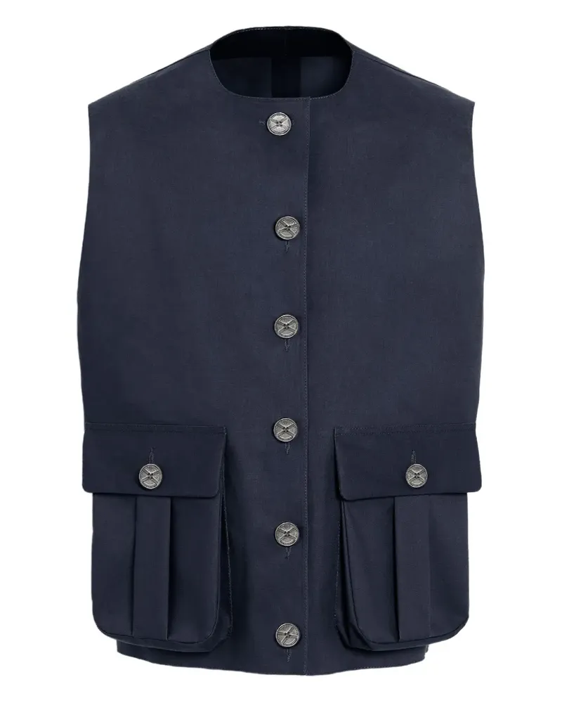 Barrie Regenjacke mit Knopftaschen - Blau Blau