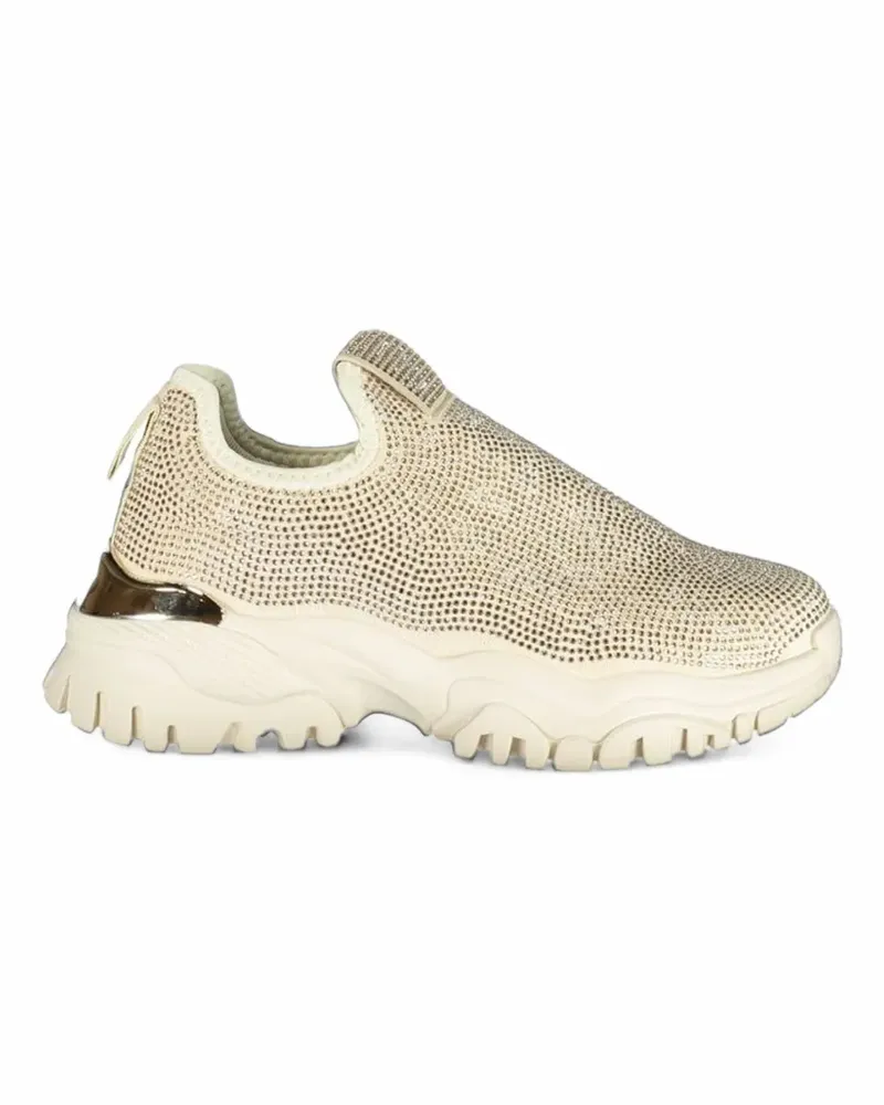 Laura Biagiotti Sneakers mit Strass - Nude Nude