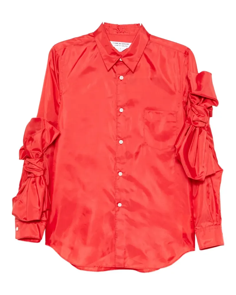 Comme des Garçons Hemd mit Knotendetail - Rot Rot
