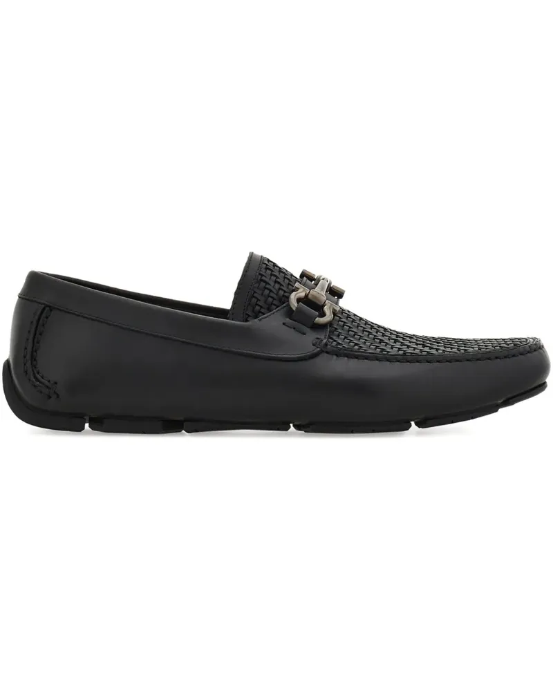 Ferragamo Loafer mit gewebter Gancini-Schnalle - Schwarz Schwarz