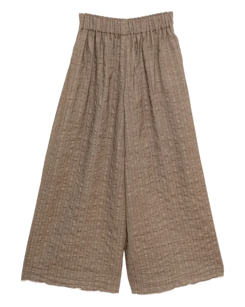 Uma Wang textured wide-leg trousers - Nude Nude