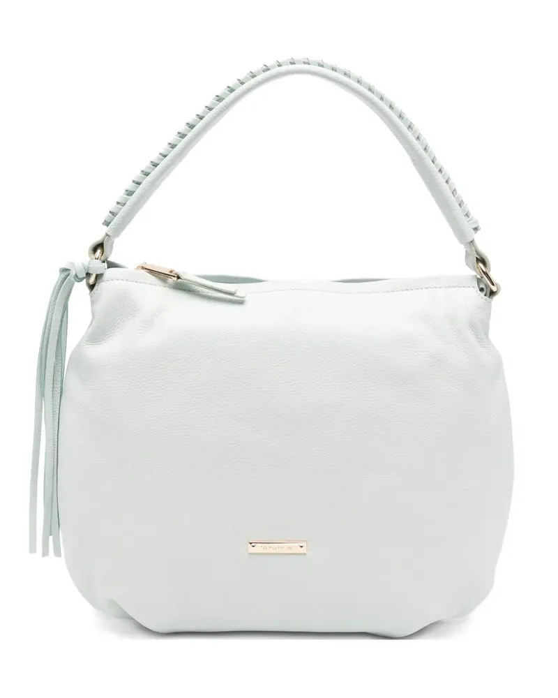 Cromia logo-plaque tote bag - Blau Blau