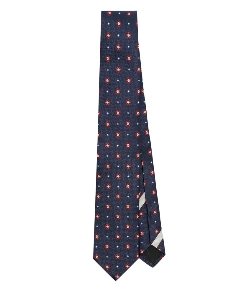 Valentino Garavani Krawatte mit Jacquardmuster - Blau Blau