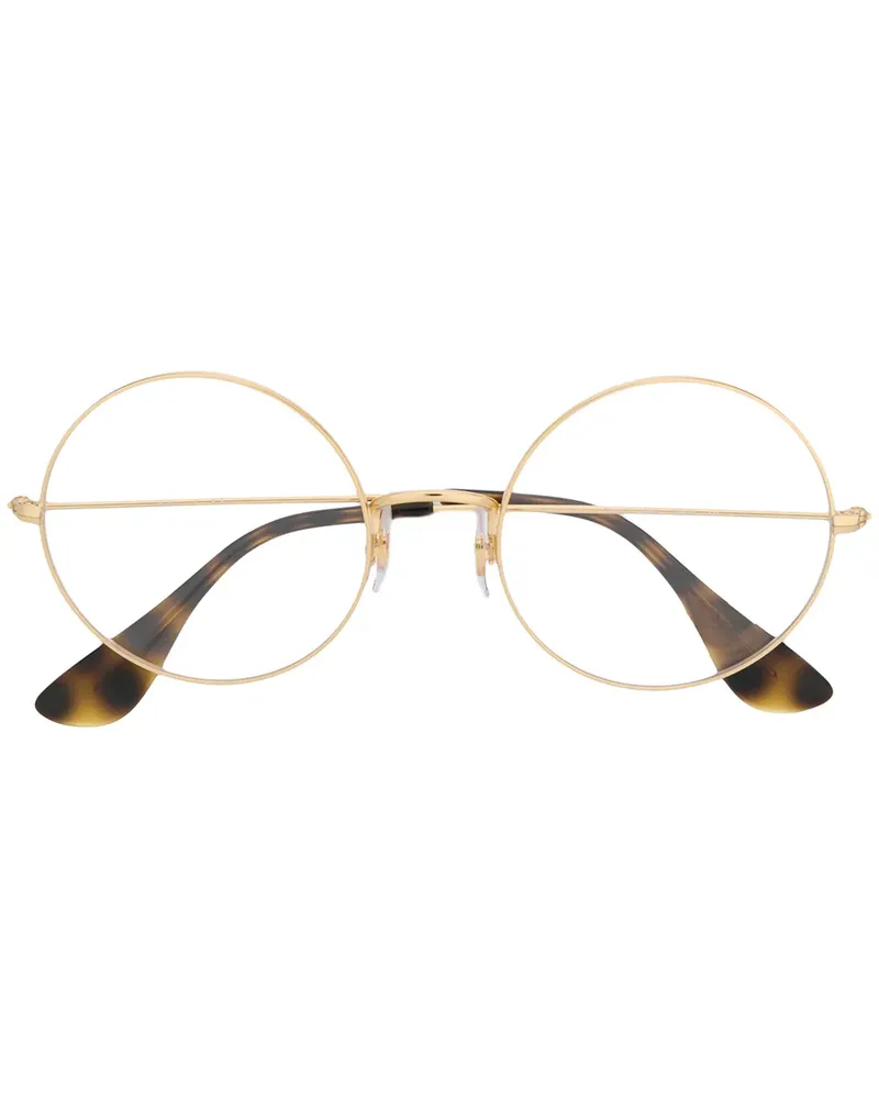 Ray Ban Brille mit rundem Gestell - Gold Gold