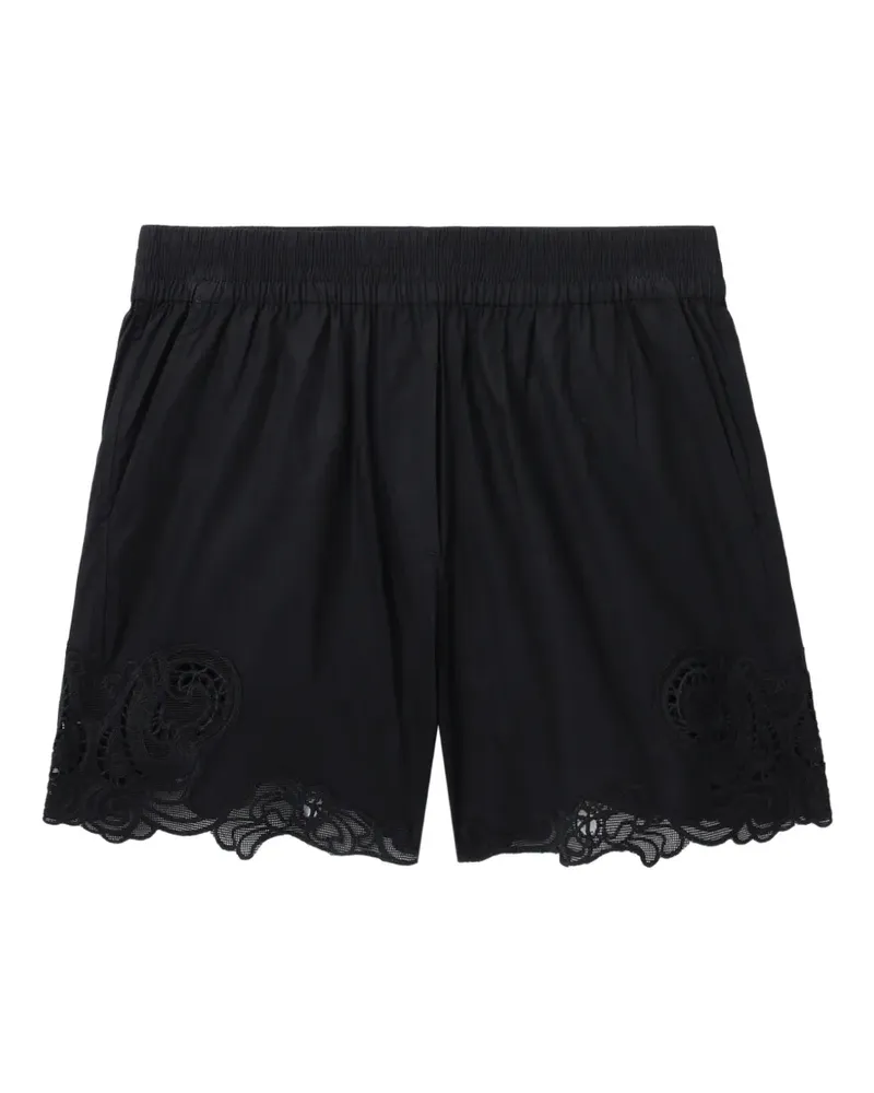 Rag & Bone Shorts mit Spitzenborten - Schwarz Schwarz
