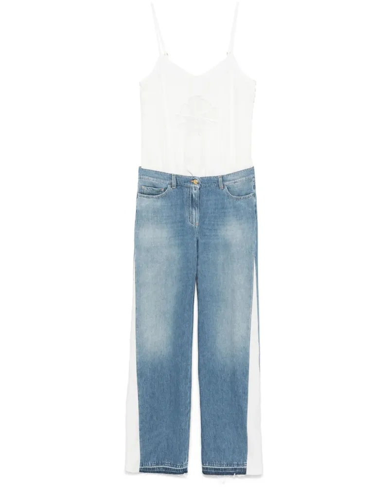 Elisabetta Franchi Jumpsuit mit Trompe-l'oeil-Effekt - Blau Blau