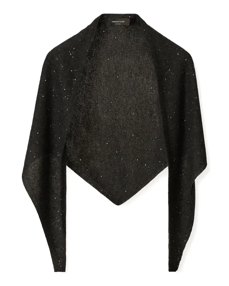 Fabiana Filippi sequin-embellished scarf - Grau Grau