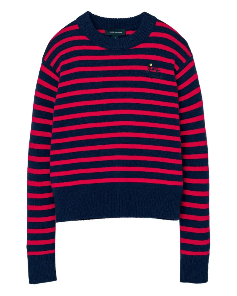 Marc Jacobs Gestreifter Pullover mit Blumendetail - Rot Rot