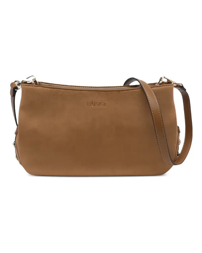 Liu Jo medium microfiber crossbody bag - Braun Braun