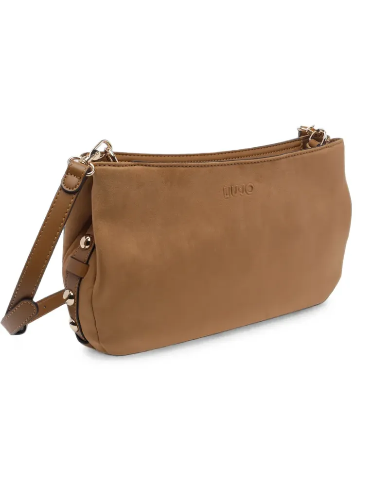 Liu Jo medium microfiber crossbody bag - Braun Braun