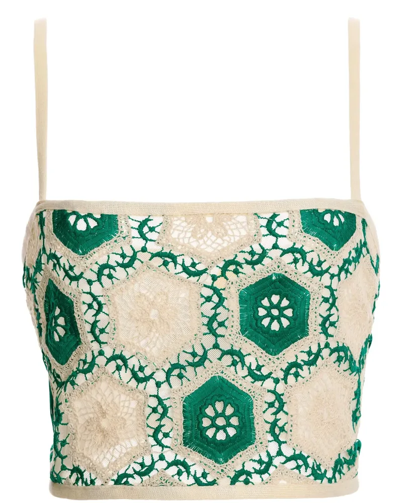 AGUA BENDITA Vicky Cropped-Top - Grün Grün