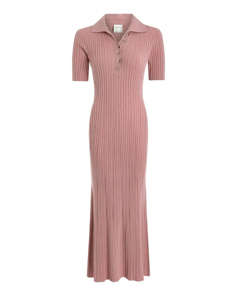 Varley Joey Maxikleid aus geripptem Strick - Rosa Rosa
